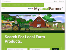 Tablet Screenshot of mylocalfarmer.com